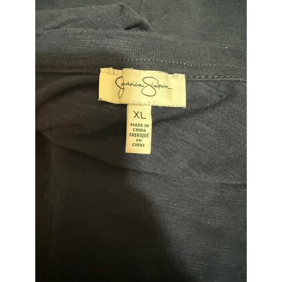 Jessica Simpson Blue Sleeveless Blouse - Size XL Summer Preppy Casual - Picture 2 of 6